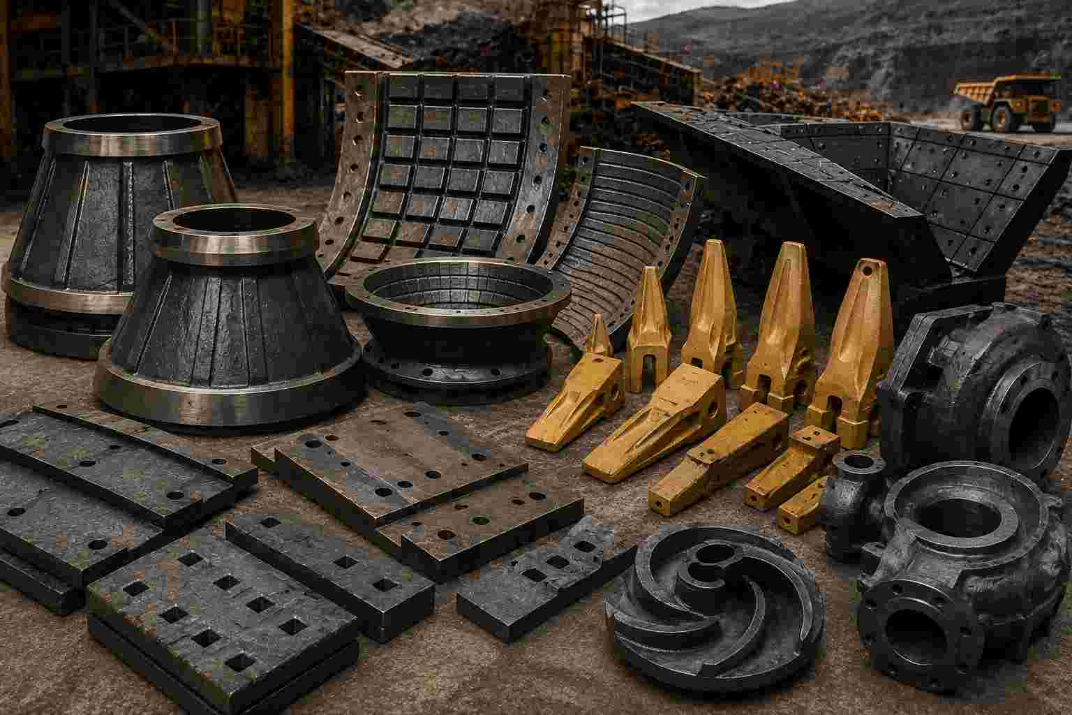Crusher liners and mantles for UAE