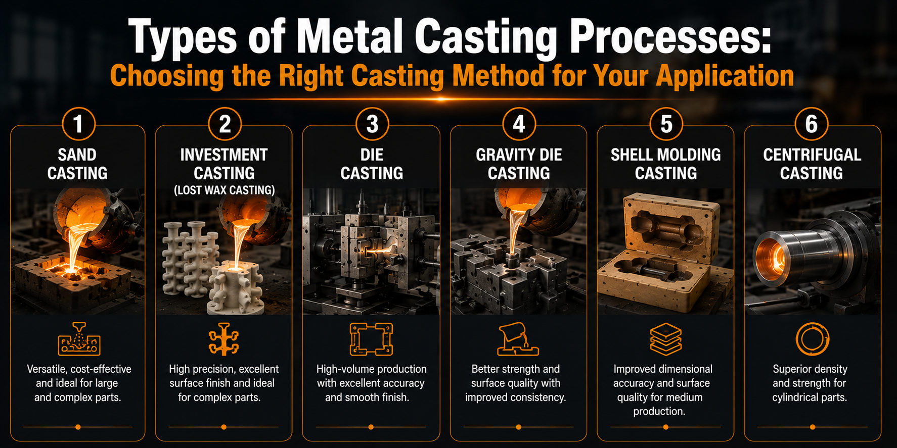 Types of Metal Casting Processes