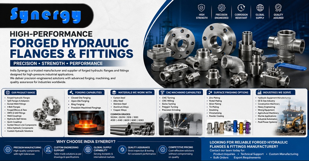 Forged Hydraulic Flanges and Fittings Manufacturer in India