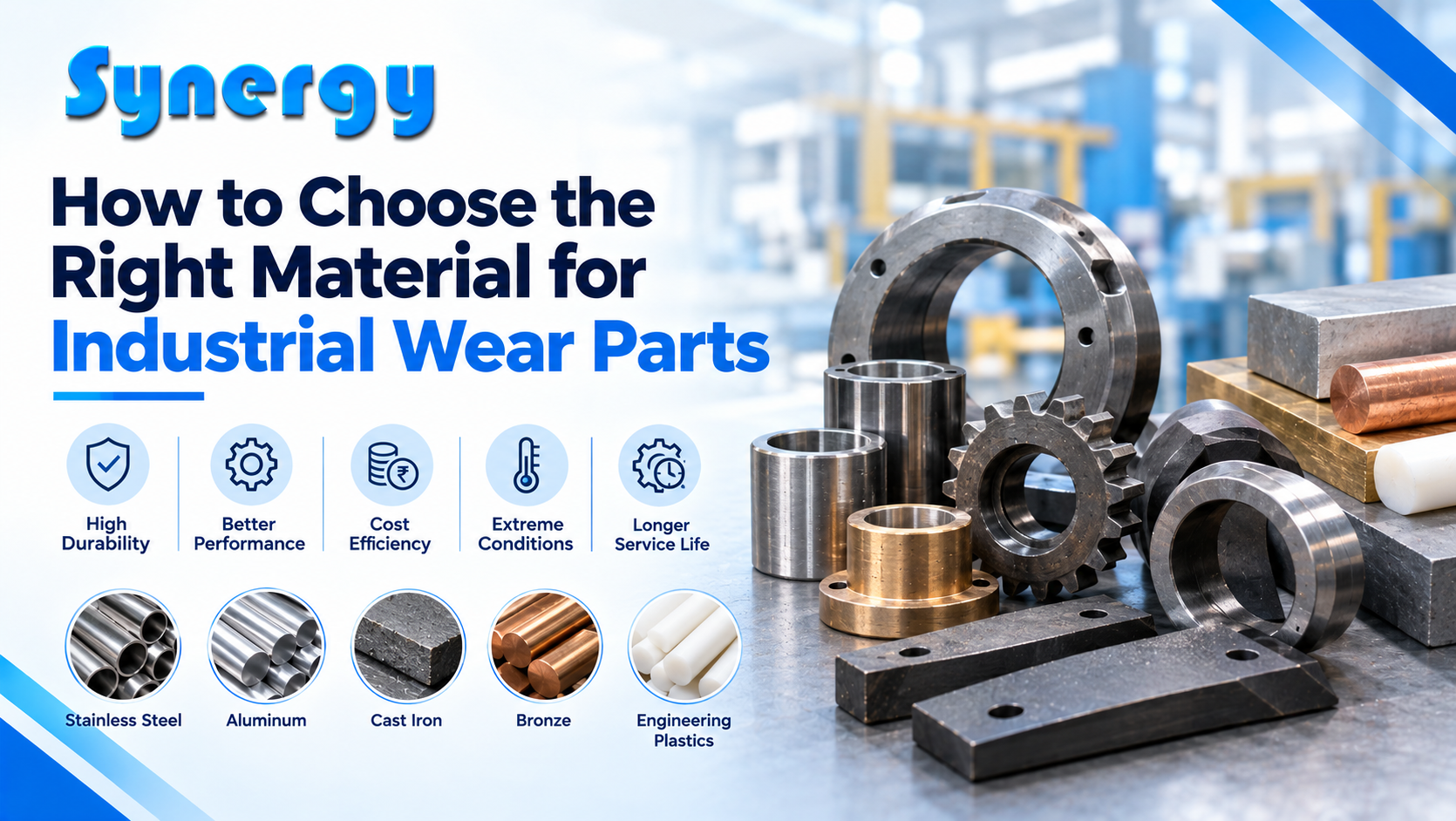 How to Choose the Right Material for Industrial Wear Parts