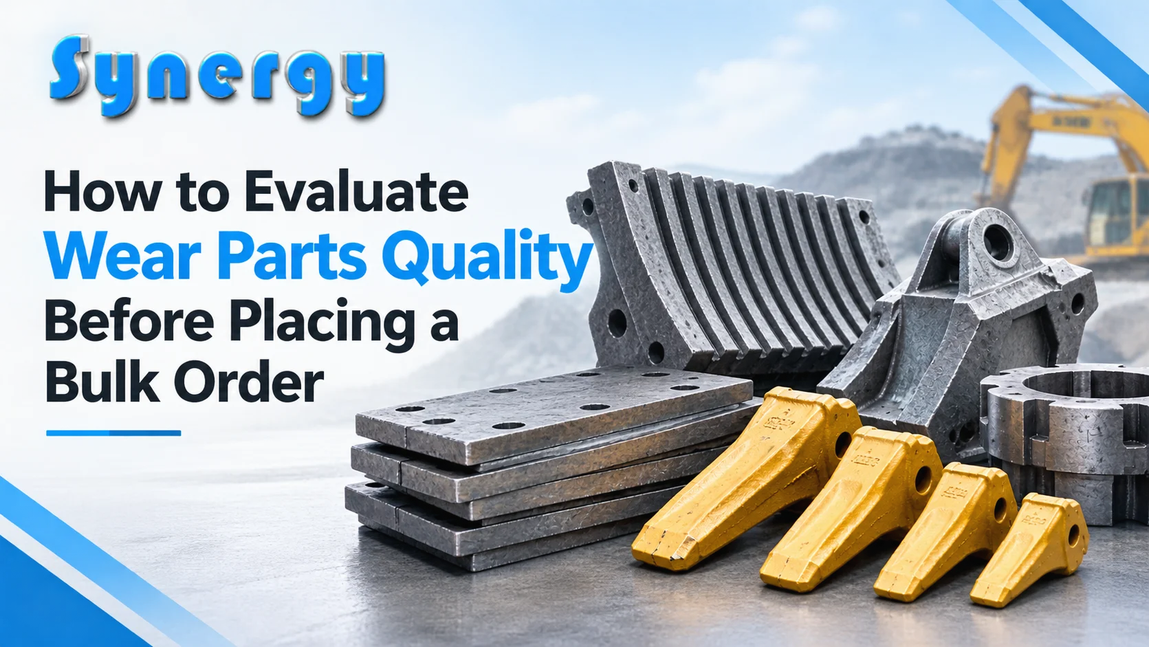 How to Evaluate Wear Parts Quality Before Placing a Bulk Order